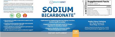 Sodium Bicarbonate+ label