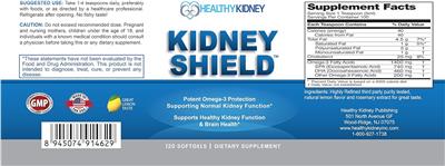 Kidney Shield label
