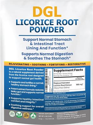 DGL Licorice Root Powder label