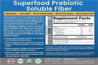 Organic Inulin label