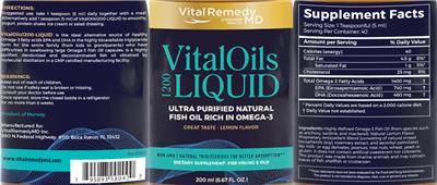Vital Oils 1200 Liquid label