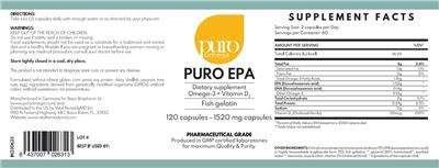 Puro EPA 1520 mg label