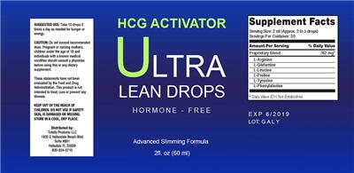 Ultra Lean Drops label
