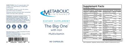 The Big One with Iron label