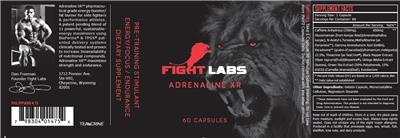 Adrenaline XR label