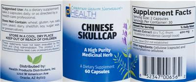 Chinese Skullcap label
