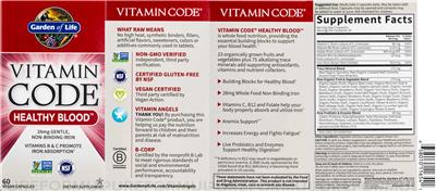 Healthy Blood label