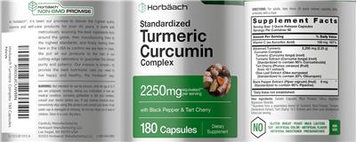 Standardized Turmeric Curcumin Complex label