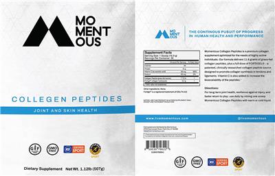 Collagen Peptides label