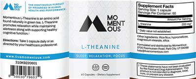 L-Theanine label