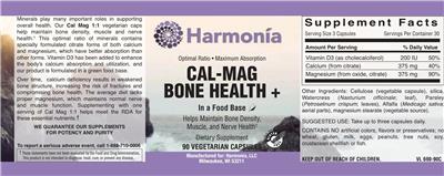 Cal-Mag Bone Health + label