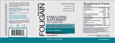 Stimulating Supplement for Thinning Hair label