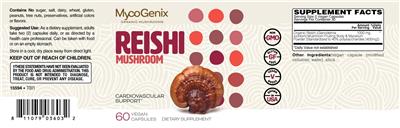 Reishi Mushroom label
