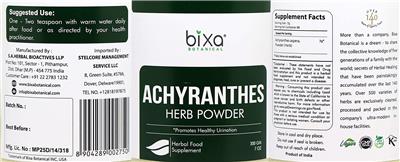 Achyranthes Herb Powder label