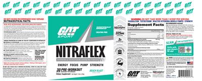 Nitraflex Beach Blast label
