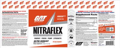 Nitraflex Blood Orange label