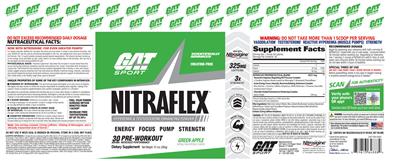 Nitraflex Green Apple label
