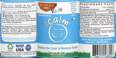 NDF Calm Vanilla label