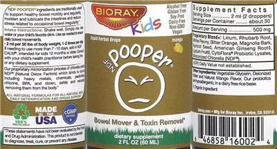 NDF Pooper Mango label