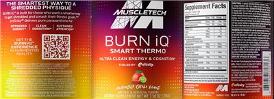 Burn iQ Mango Chili Lime label