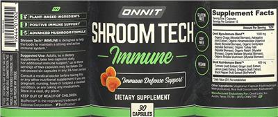 Shroom Tech Immune label