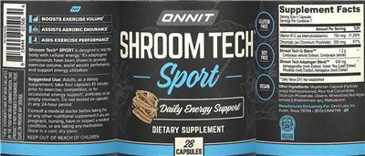 Shroom Tech Sport label