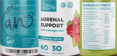 Adrenal Support label