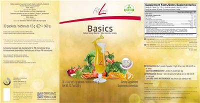 Basics Natural Orange Flavored label