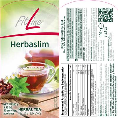 Herbaslim Herbal Tea label