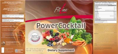 Power Cocktail label