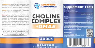 Choline Complex + DMAE label