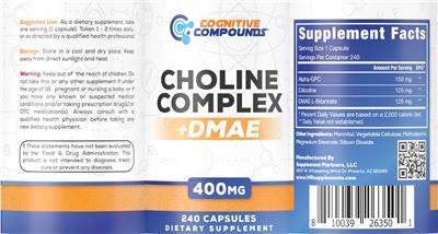 Choline Complex + DMAE label