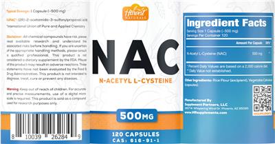NAC 500 mg label