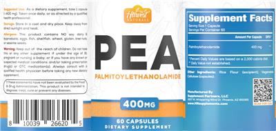 PEA 400 mg label