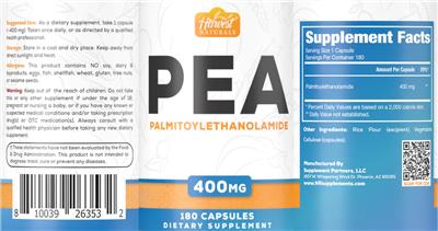 PEA 400 mg label