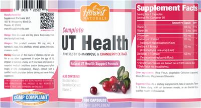 Complete UT Health label