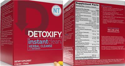 Instant Clean Herbal Cleanse label