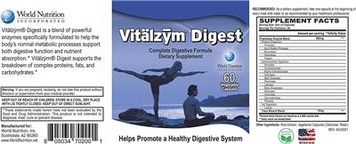 Vitalzym Digest label
