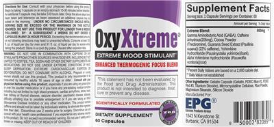 OxyXtreme label