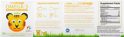 Kids Omega-3 + Vitamin D Tropical Orange label