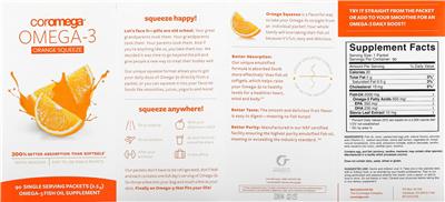 Omega-3 Orange Squeeze label
