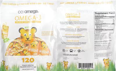Kids Omega-3 + Vitamin D Tropical Orange label