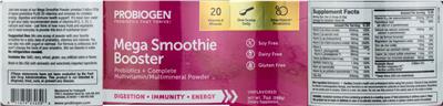 Mega Smoothie Booster Unflavored label