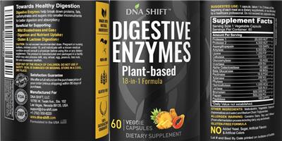 Digestive Enzymes label