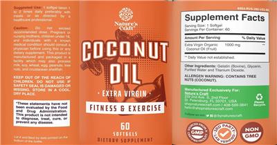 Coconut Oil label