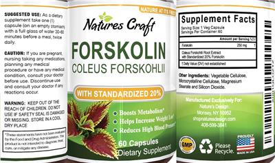 Forskolin label