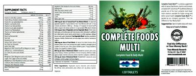 Complete Foods Multi label