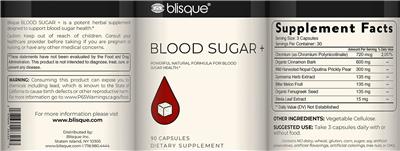 Blood Sugar + label