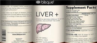 Liver + Alcohol-Free label