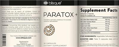 Paratox + label
